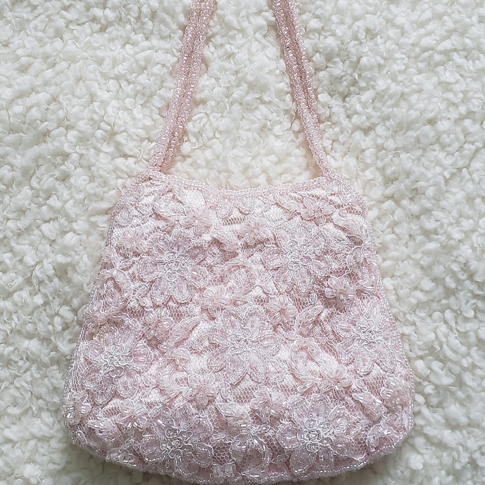 Mini sequin flowers bag